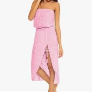 BECCA pink dress coverup